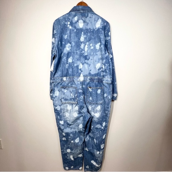 NWT Lee Vintage Modern Union-Alls Coveralls Jumpsuit Denim Splatter XL - Picture 5 of 12
